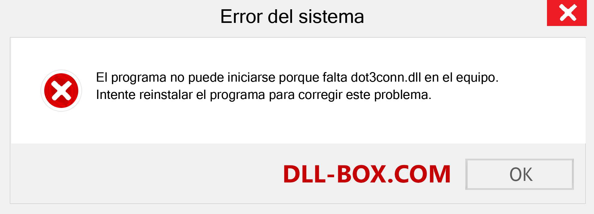 ¿Falta el archivo dot3conn.dll ?. Descargar para Windows 7, 8, 10 - Corregir dot3conn dll Missing Error en Windows, fotos, imágenes